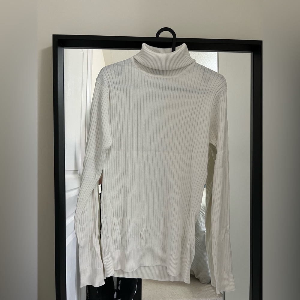 White Turtleneck sweater